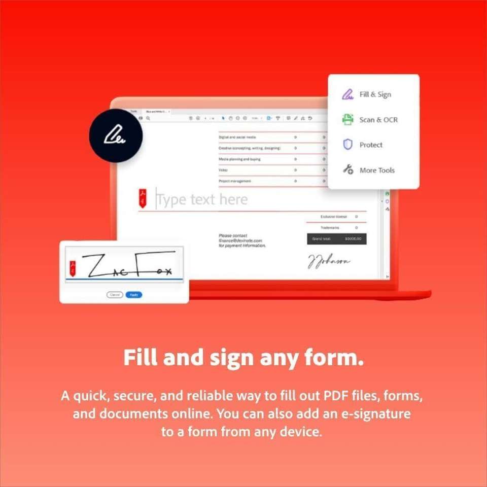Adobe Acrobat Standard | PDF Software | 12-Month Subscription | Email ...
