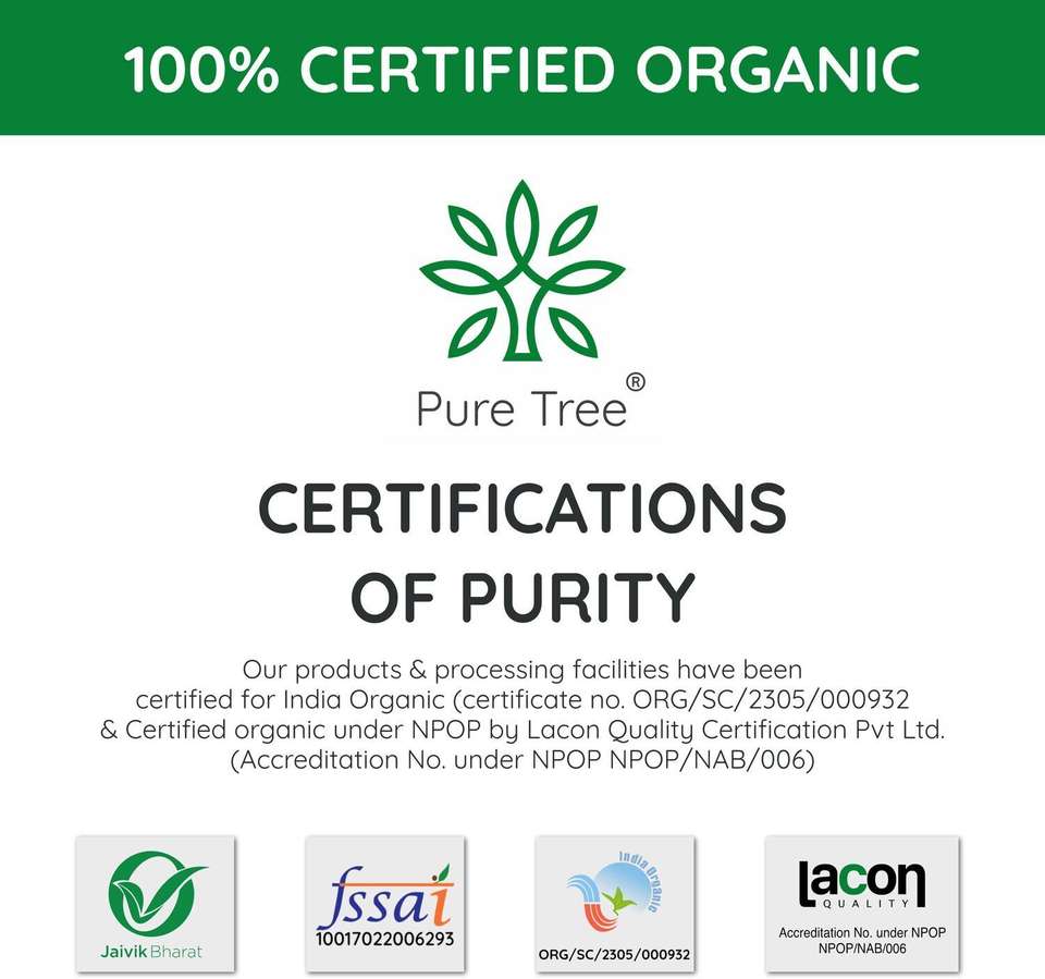 Pure Tree Certified Organic Sooji, Suji, Rava, Fine Semolina For Rava ...
