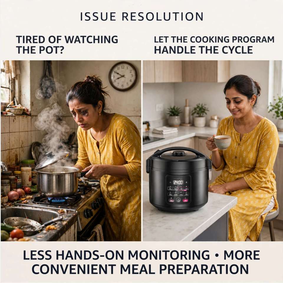 Drumstone 3L | 8 Cooking Modes | 24H Preset Timer | 12H Keep Warm ...