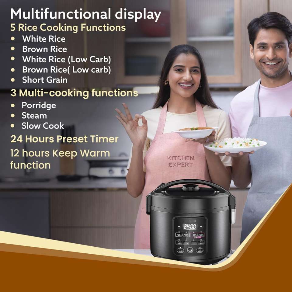 Drumstone 3L | 8 Cooking Modes | 24H Preset Timer | 12H Keep Warm ...