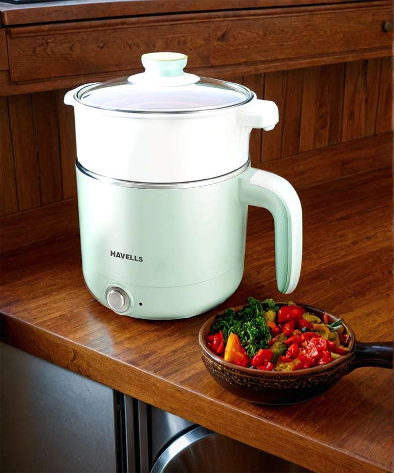 Multi Image Viewer HAVELLS Capture,1.2 L Multi-Cook Electric Kettle with Steamer(Pack of 4 ...