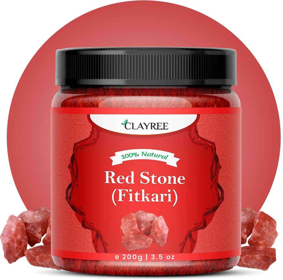 Clayree Red Alum Stone (Lal Fitkari) for Skin Tightening & Aftershave ...