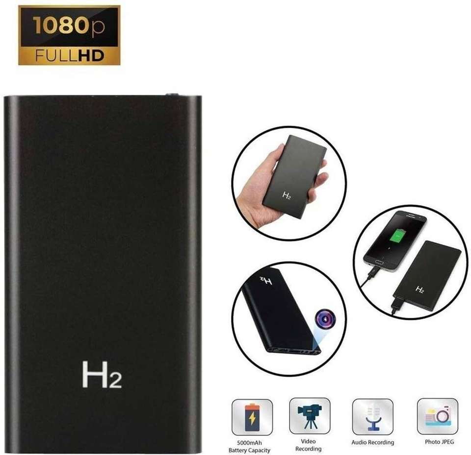 SNARIYOVSN H2 1080P Hidden Power Bank Camera Nanny Cam, 5 Hours ...