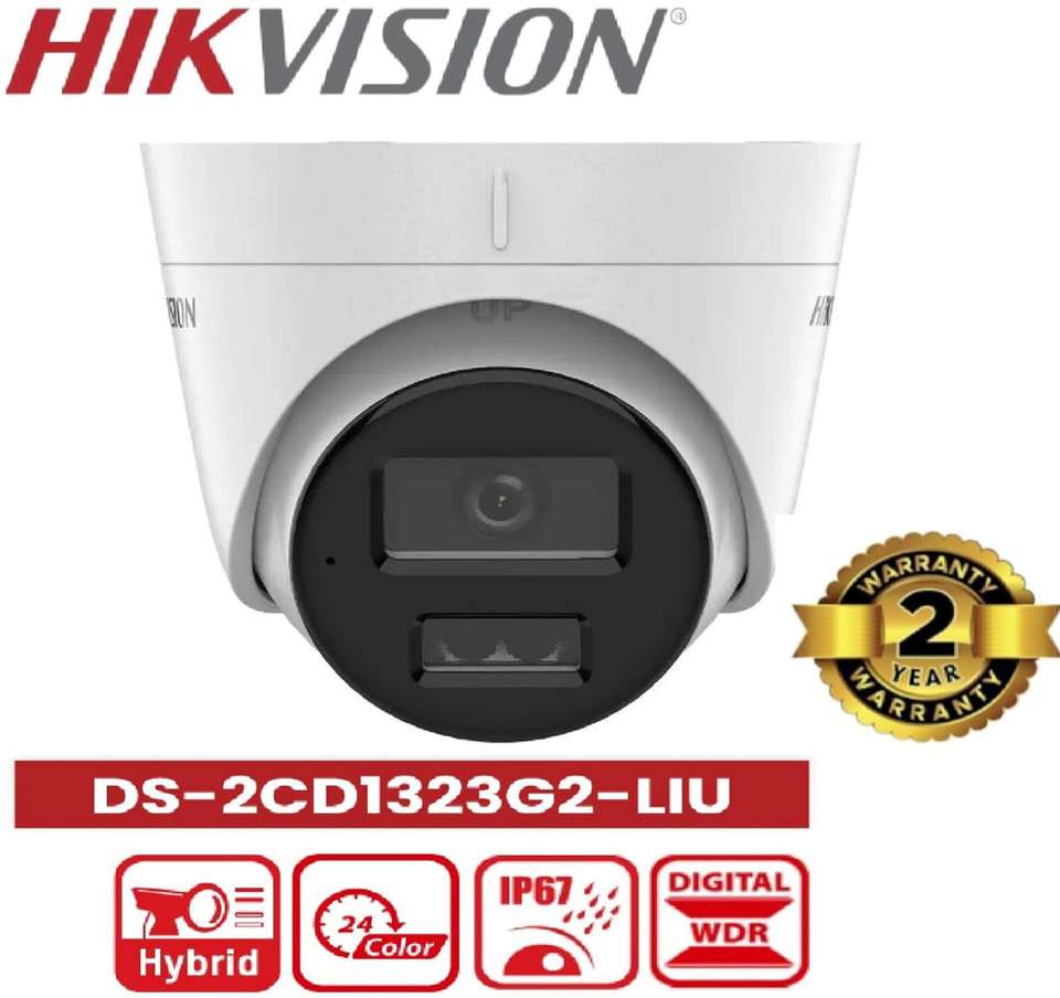 HIKVISION 2MP Dome IP [DS-2CD1323G2-LIU] - Mic, Dual-Light, IP67 ...