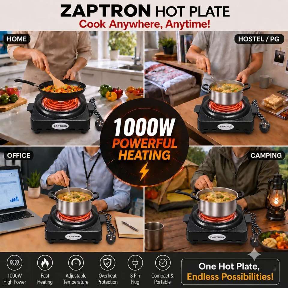 zaptron 1000 W Induction Cooktop Push Button - Buy zaptron 1000 W ...