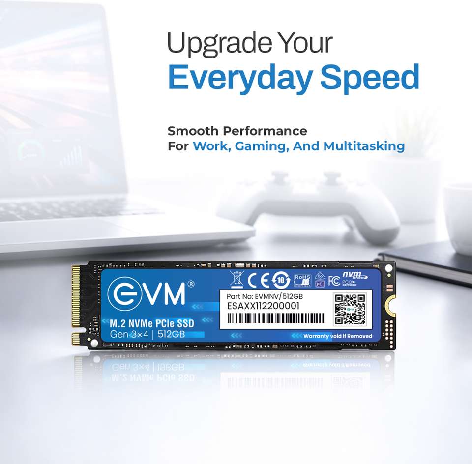 Ssd Internal EVM EVMNV 512 GB All in One PC's, Desktop, Laptop Black PCIe NVMe ...