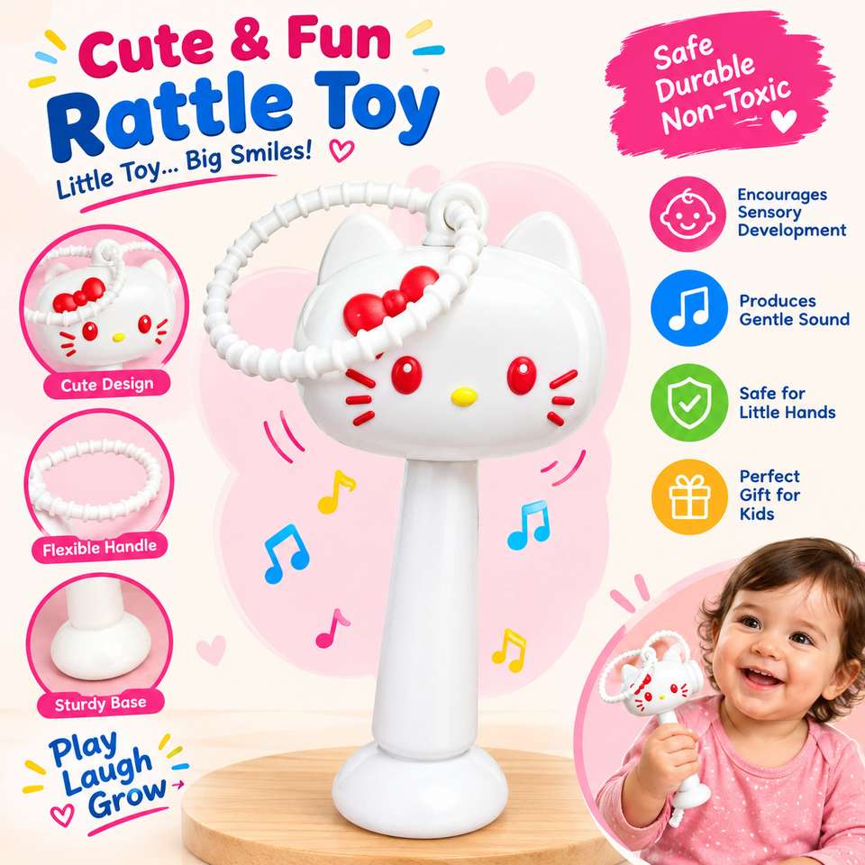 zestify commerce Cute Cartoon Chu Chu Sound Hammer Toy with Suction Cup ...