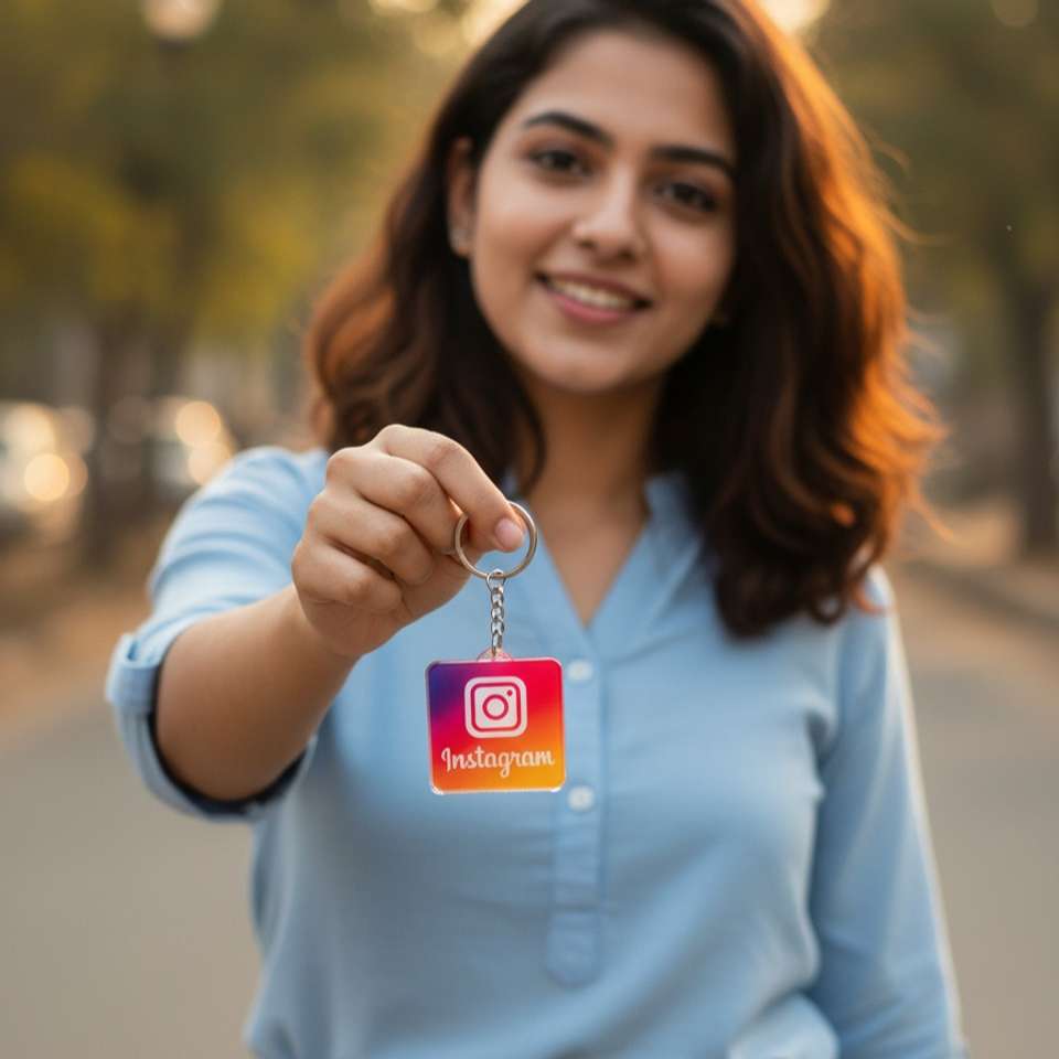 linqs Instagram NFC + QR Keychain | 2-inch Acrylic | Update Link ...
