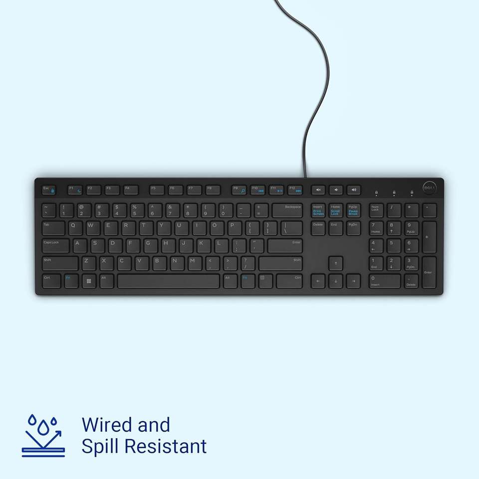 Lpatop Keycaps DELL KB216 PS2 Standard Desktop Keyboard Compatible with Desktop ...