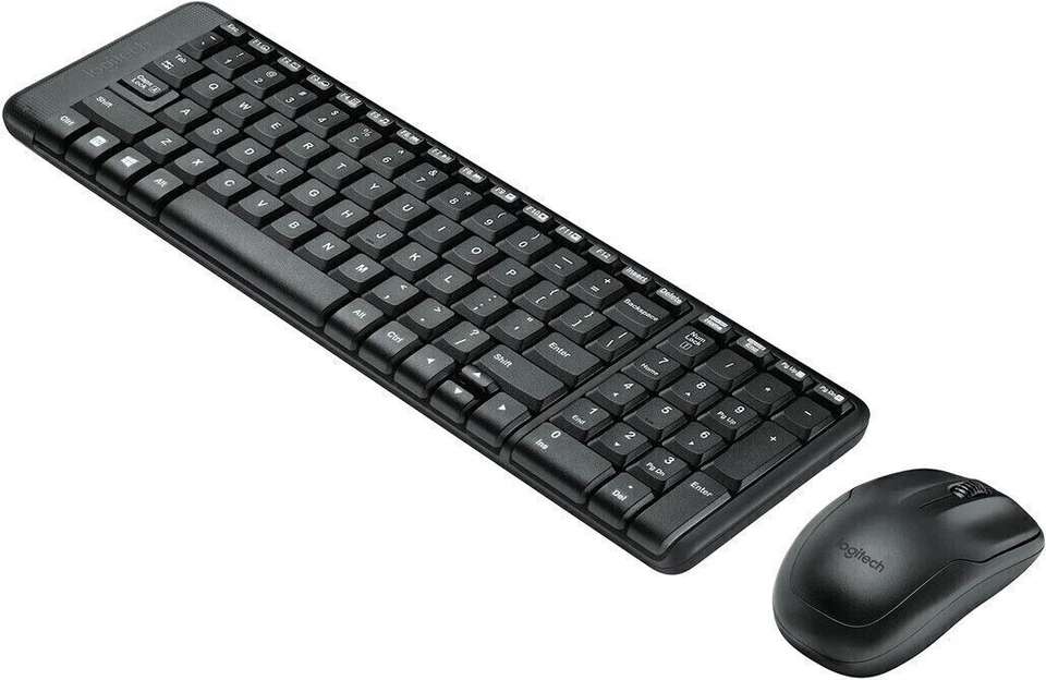 Logitech MK220 Mouse & Keyboard Combo Wireless Standard Laptop Keyboard ...
