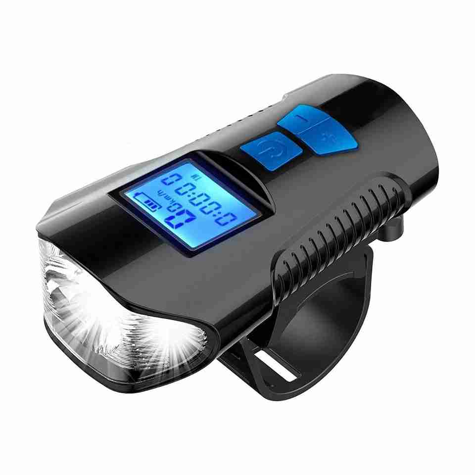 SHIVEXIM 3 in1USB Rechargeable LED Cycle Light Cycle Speedometer and ...