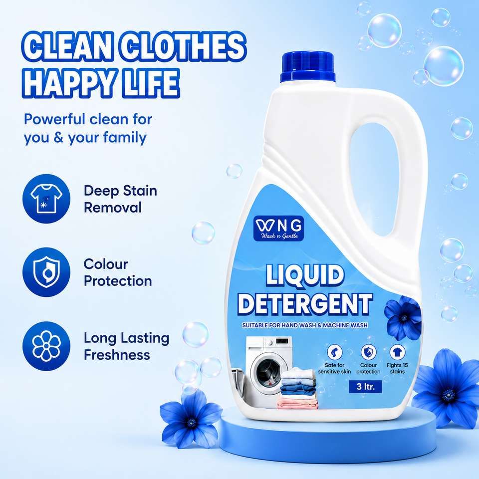 WNG Ultra Wash Top load & front Load machine liquid detergent aqua Aqua ...