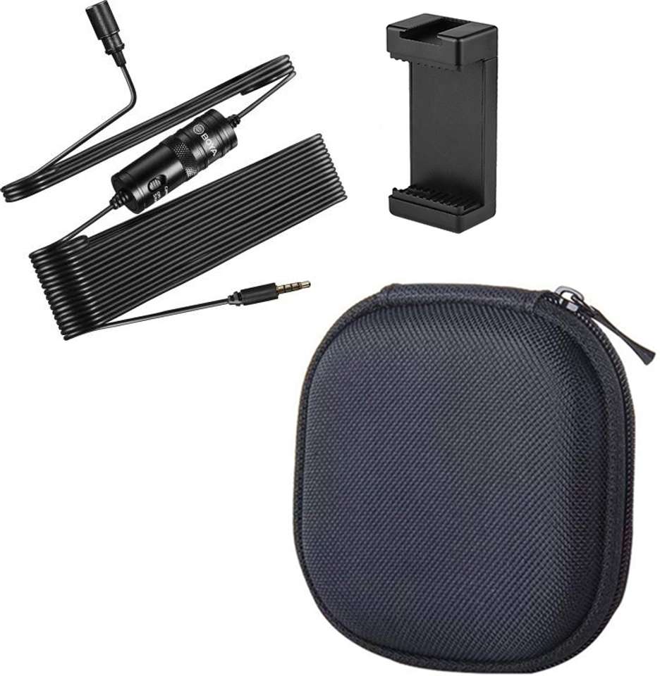 BOYA BYM1 with Carrying Case and Mount3 Omnidirectional Condenser ...