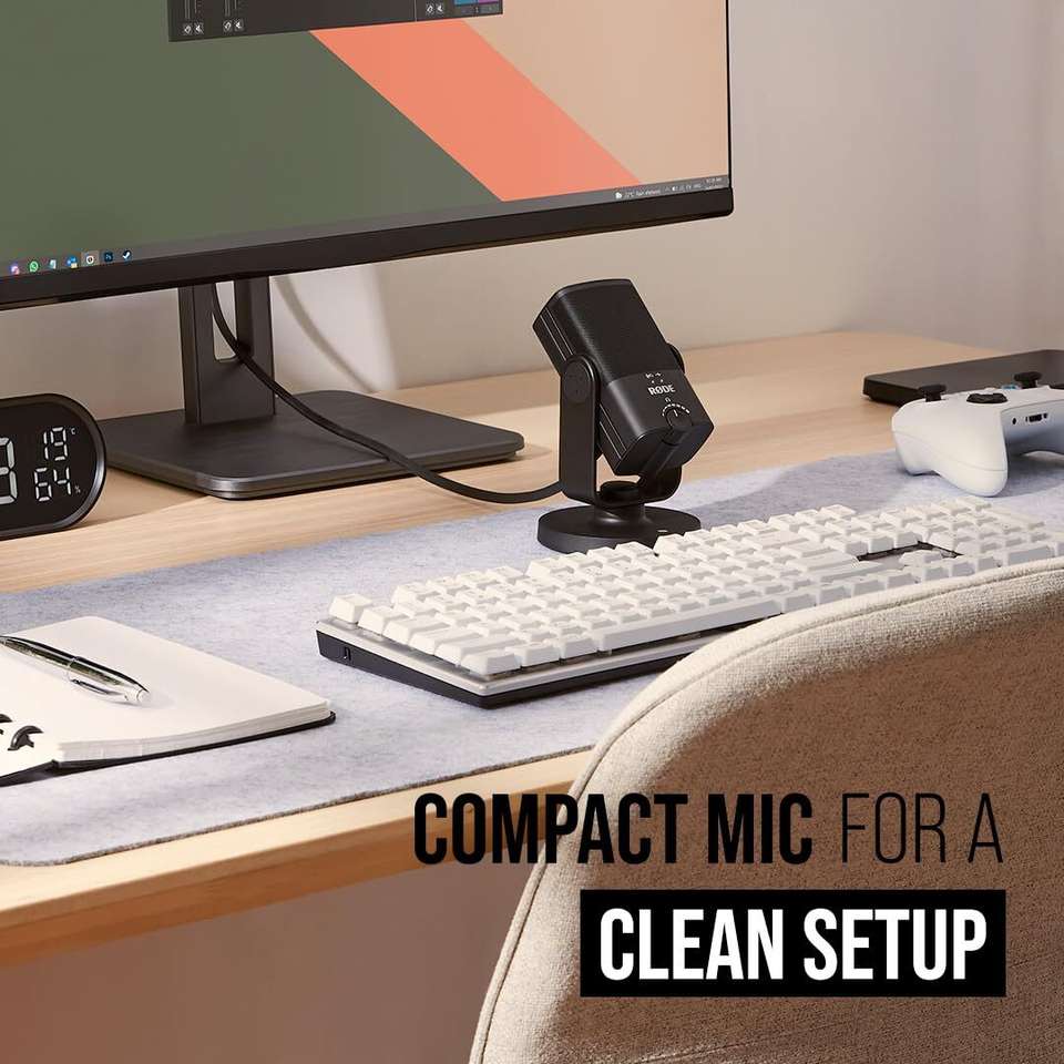 Rode NT-USB Mini USB Condenser Mic for Podcasting, Streaming & Gaming ...
