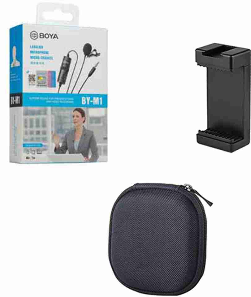 BOYA BYM1 with Carrying Case and Mount3 Omnidirectional Condenser ...