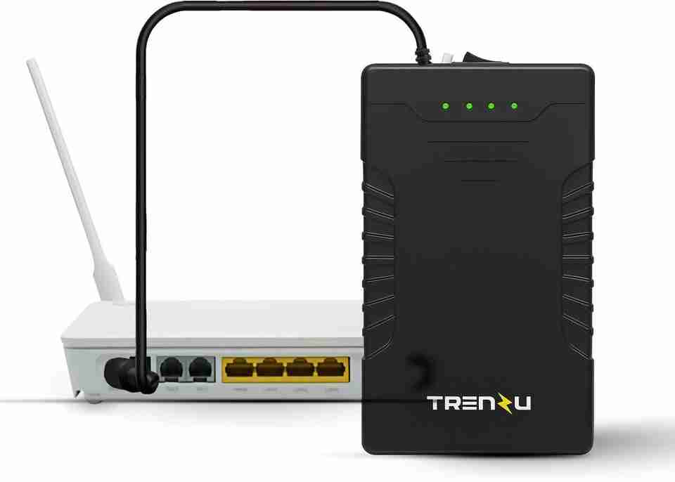 Setting Up Router With Wi Fi Router Trenzu 12V Mini UPS for WiFi Router | 6000mAh Battery Backup up to 5 ...