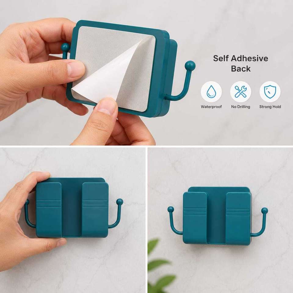 Remote Cell Advertisement Gripzoo Mobile Wall Hook Phone Holder | Self Adhesive Wall Mount Stand ...