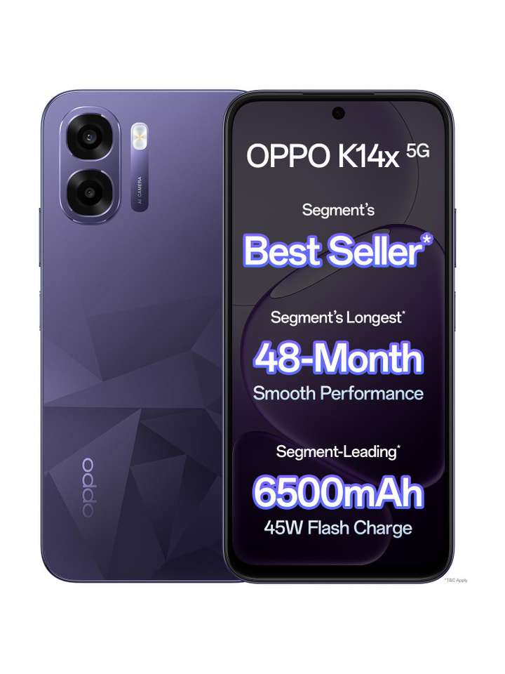 OPPO K14x 5G | Charge Fast, Shoot Sharp | BBD price at ₹16,999
