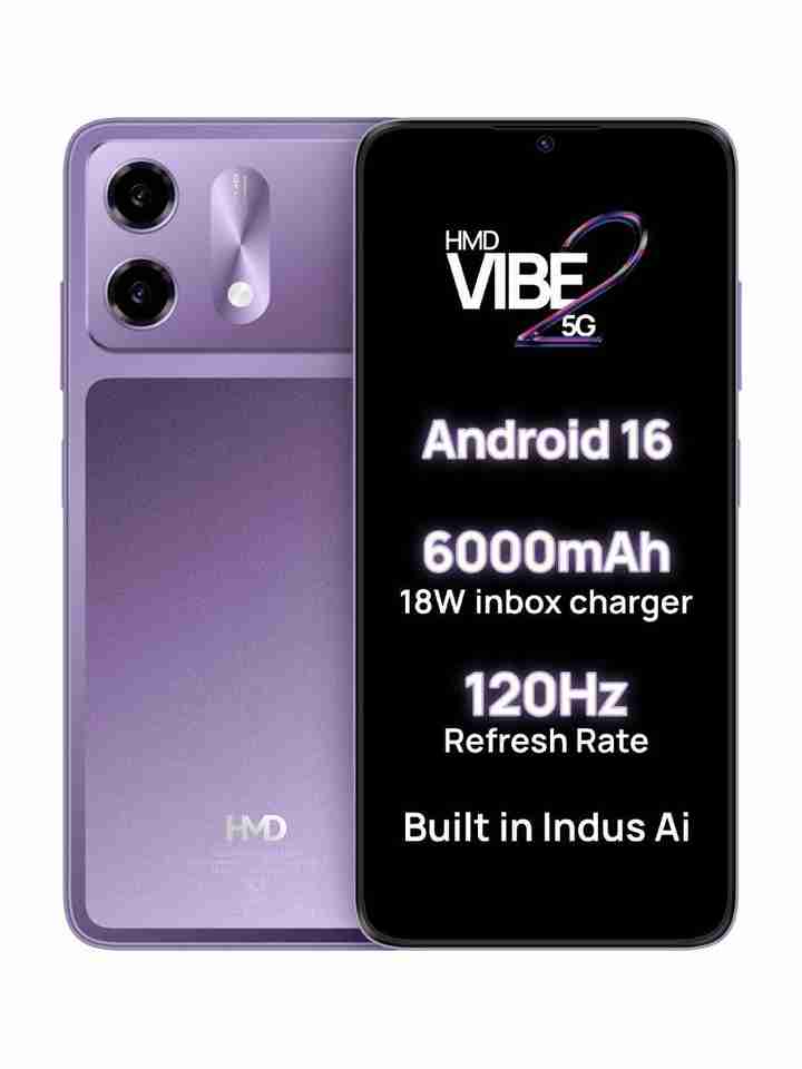 HMD Vibe 2 5G | GenZ Design + 50MP AI Camera at ₹10,499
