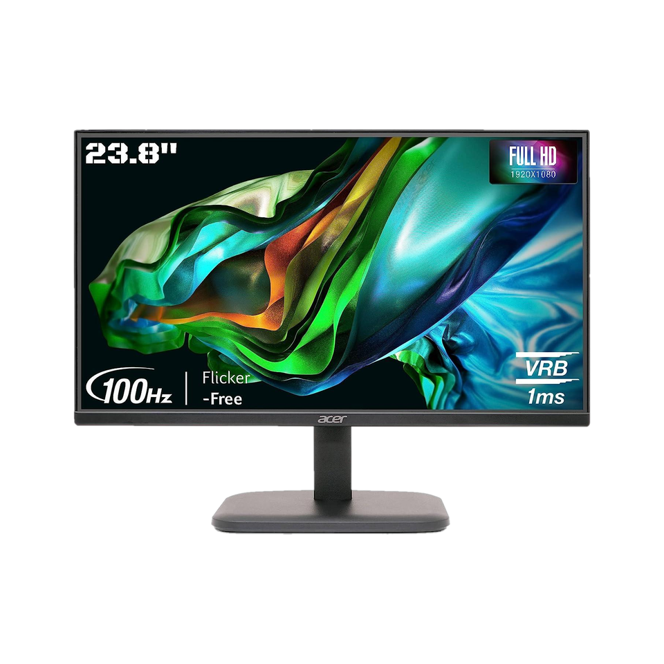 Acer 60.45 cm (24 inch) Full HD LED Backlit IPS Panel with-Visioncare ...
