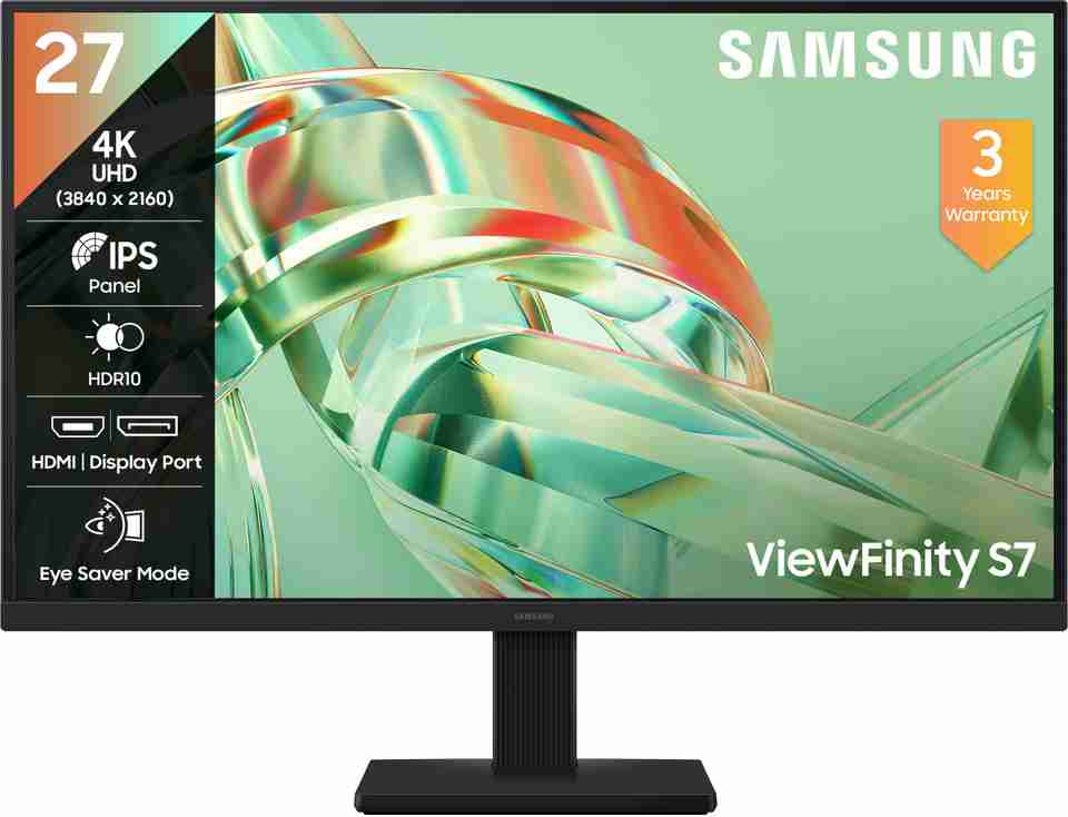 Samsung ViewFinity S7 Monitor 68.4 cm (27 inches) UHD LED Backlit IPS ...