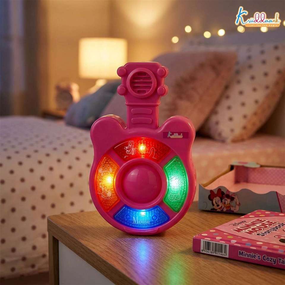 DISNEY Minnie Mini Music Guitar Portable Musical Toy for Kids - Minnie ...