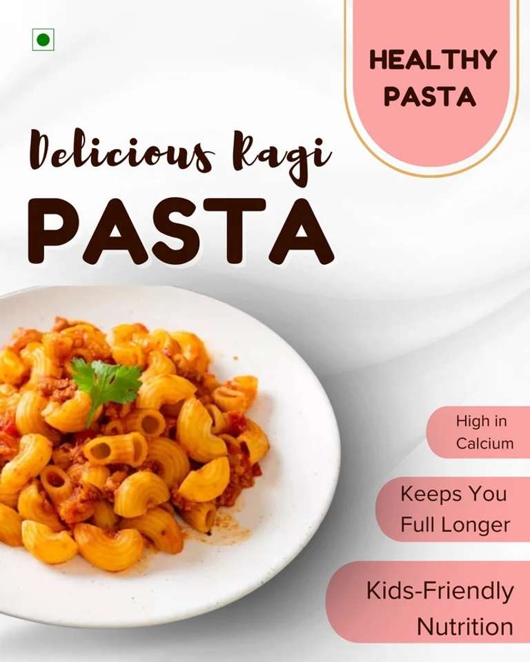 Millet Mania Ragi Millet Pasta 200g x 2 | Ragi & Whole Wheat Pasta ...
