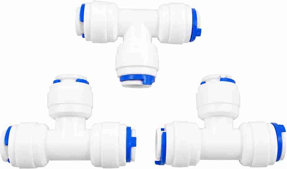 ZENTRAVO RO T Connector 1/4 Inch Push Fit Quick Connect Fitting (Pack ...