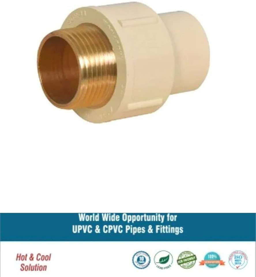Fitvit CPVC BRASS MTA 40MM (1½'), Pack of 5 Pcs, 40 mm Plumbing Pipe ...