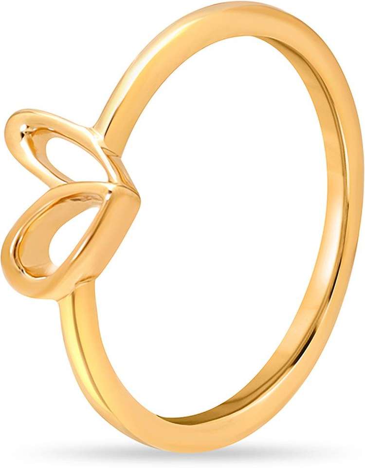 Mia by Tanishq 14 Karat Yellow Gold Rare Love Ring 14kt Yellow Gold ...
