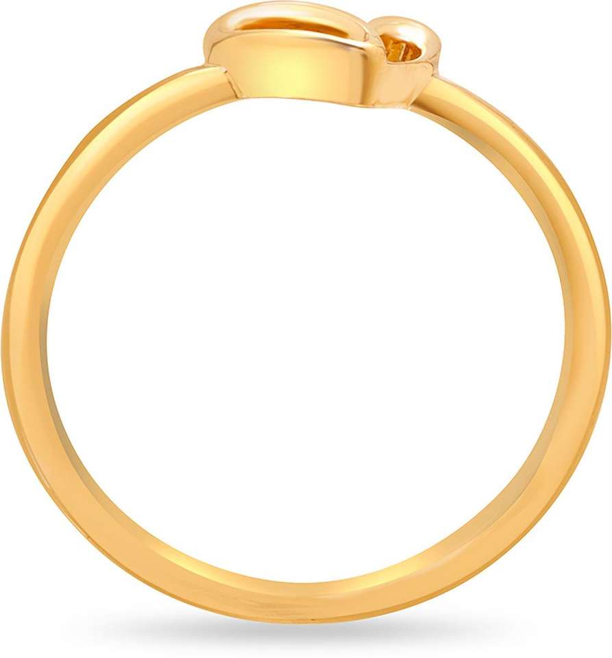 Mia by Tanishq 14 Karat Yellow Gold Rare Love Ring 14kt Yellow Gold ...