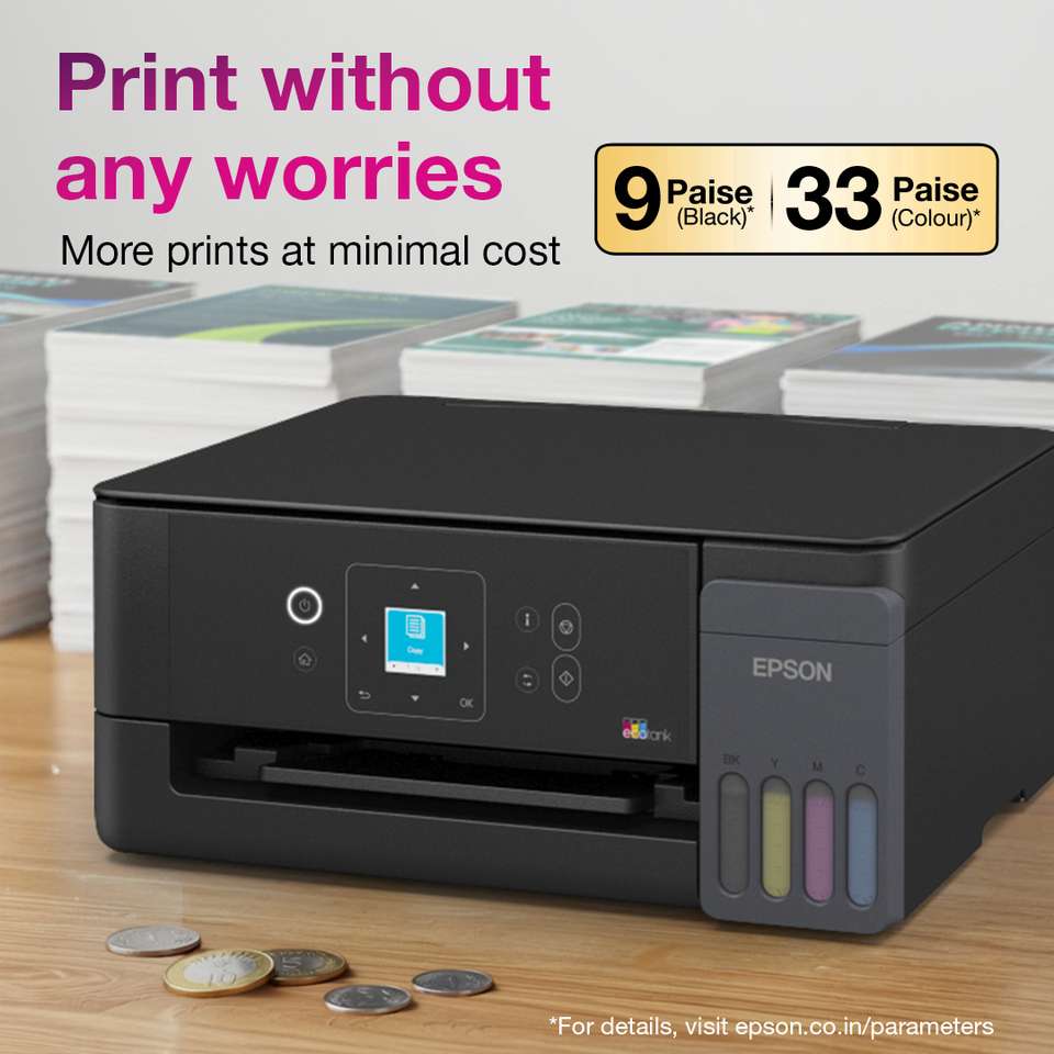 Epson L3360 Multi-function WiFi Color Ink Tank Printer (Color Page Cost ...