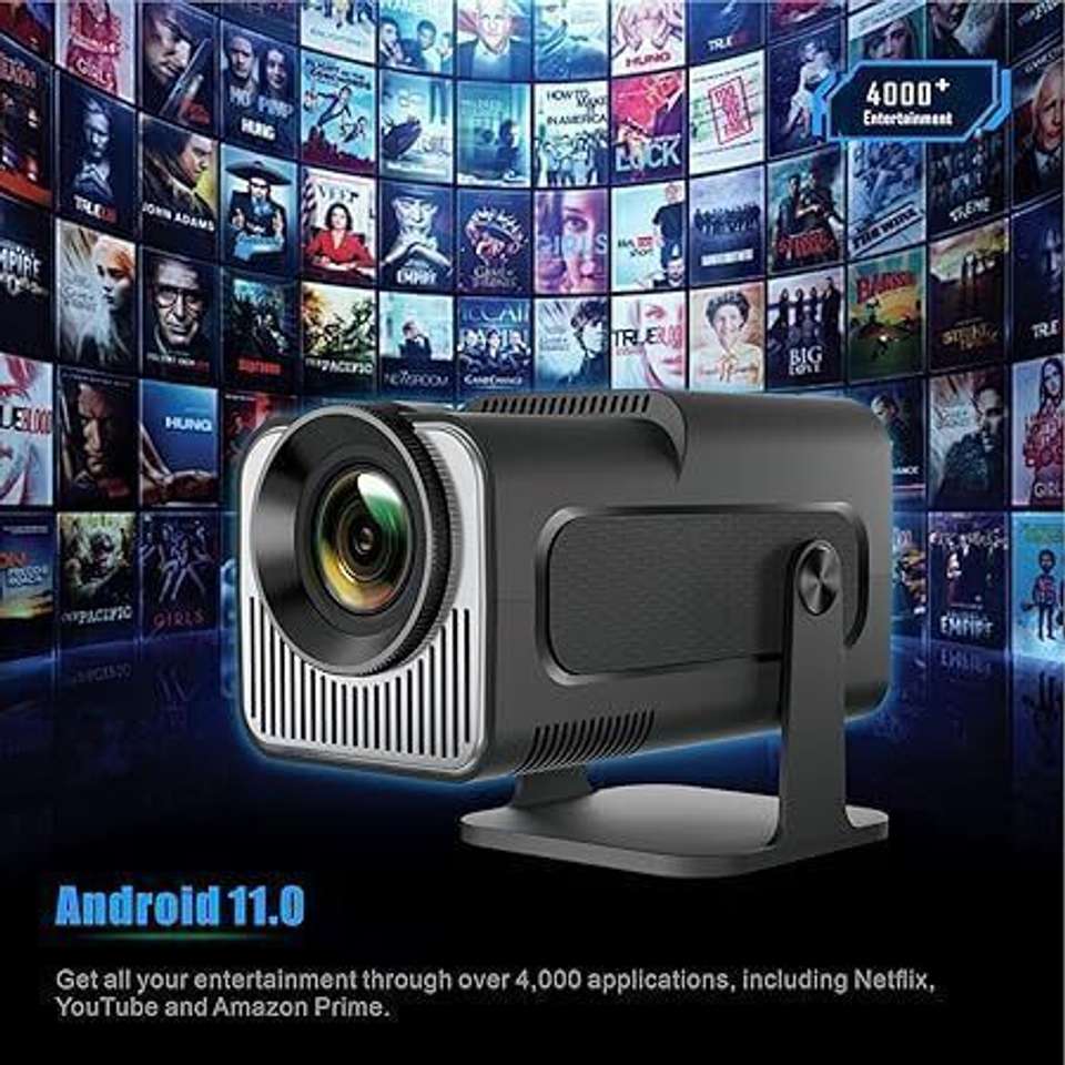 Projecton Mini ENKART Square Smart Mini Projector | Native 720P HD (5000 lm / 1 ...