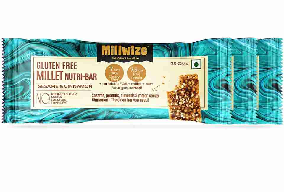 Millwize Nutri Bar - Pack of 3 | 35g Each | 7.2g Protein & Snack Bar ...