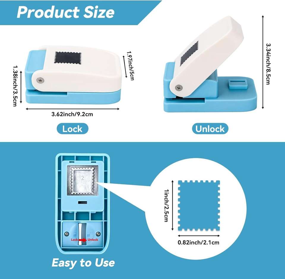 Rectangular Key In Machine Flipkart.com | StampPro Stamp Puncher, Postage Stamp Punch for Craft ...