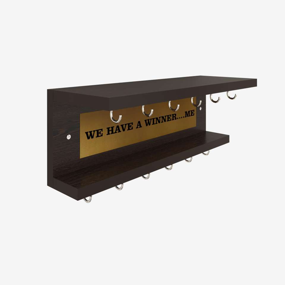 Temple Rack ANIKAA Winner Medal and Trophy Holder Wall Display Racks Particle Board ...