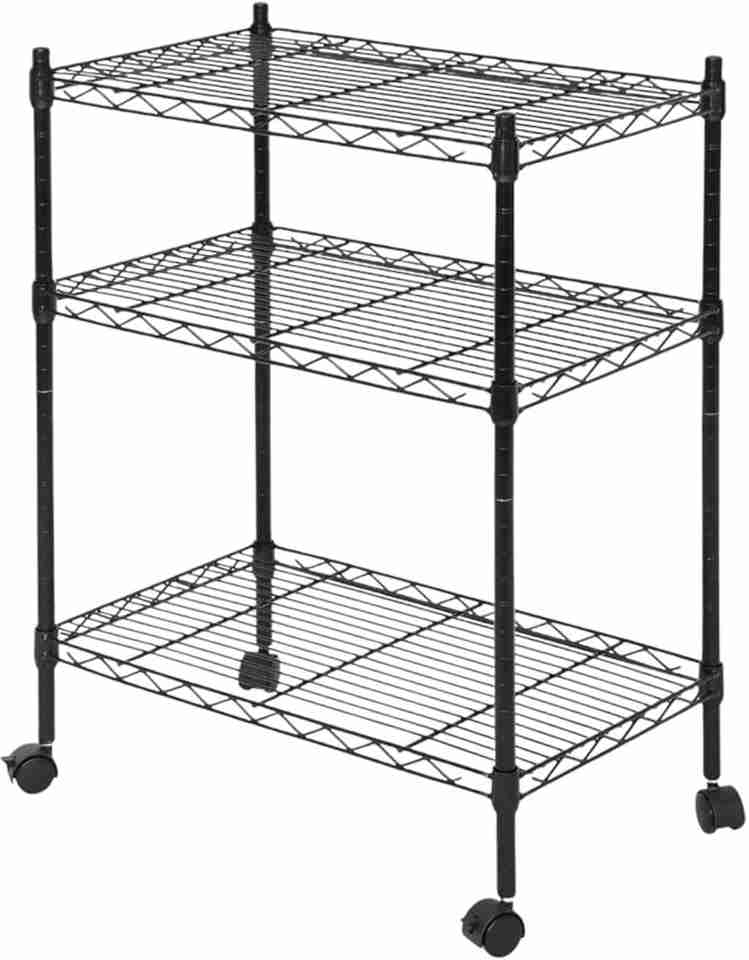 Iron Rack 3 Tier STORACK Height Adjustable Heavy Duty 3-Tier Shelf Heavy Duty Rack With ...