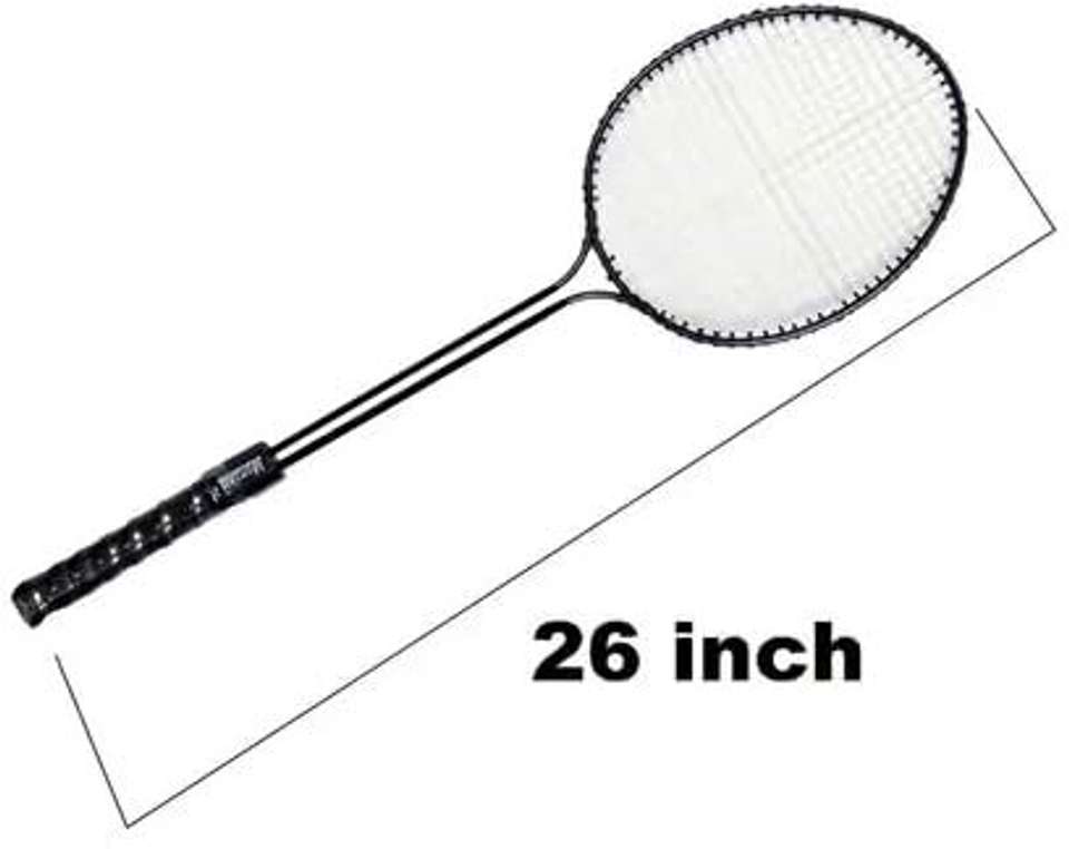 AB FITNESS Double Shaft Badminton Racket Set of 2 Piece with 3 Piece ...