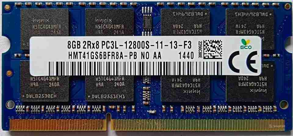 Notebook Pin Sk Hynix Laptop RAM DDR3 8 GB (Single Channel) Laptop DDR3 (8GB DDR3L ...