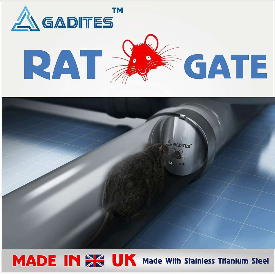 GADITES Rat Drain Flap 4 Inch Rat Blocker Fits Pvc Pipe and Clay Snap ...