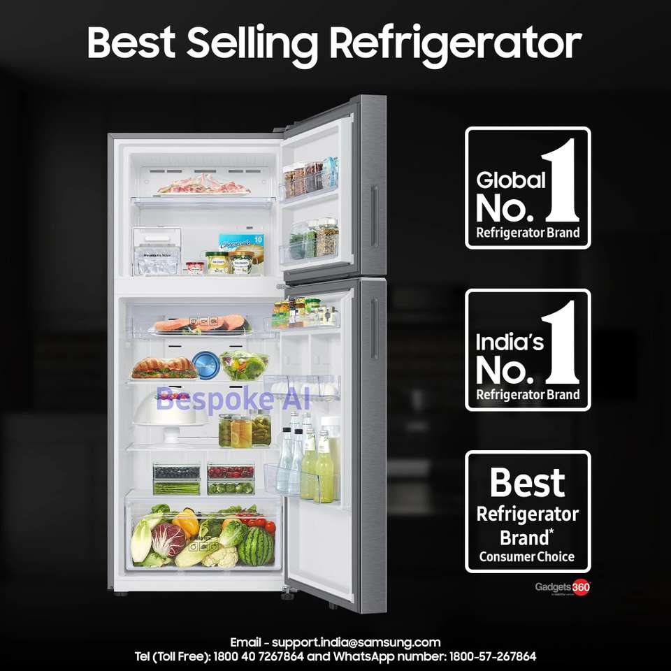 Free Color Inverter Samsung 396 L Frost Free Double Door 2 Star Convertible Refrigerator ...