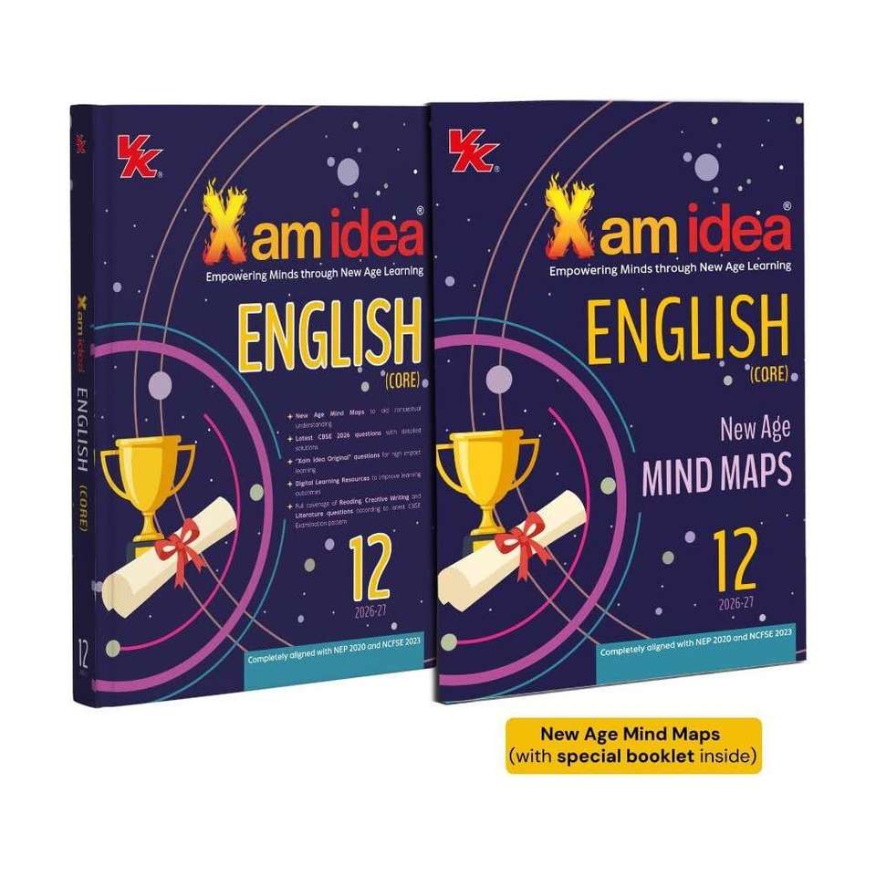 Xam Idea English (Core) Class 12 (CBSE 2026-27) | With New Age Mind ...