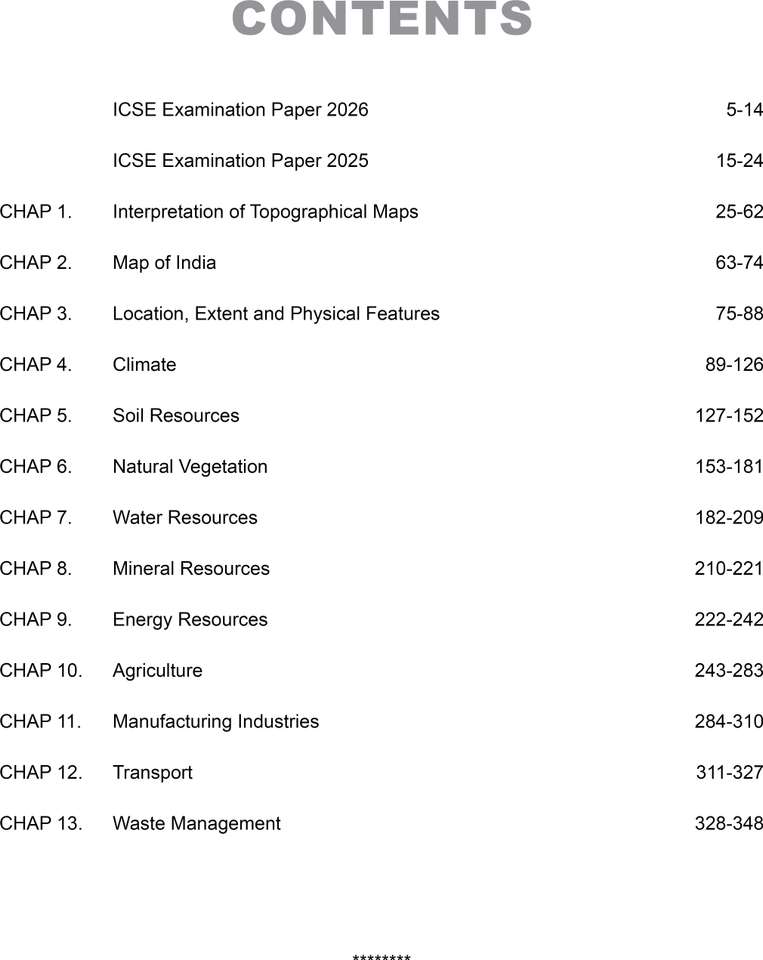 ICSE Class 10 Geography PYQ For 2027 Exam | Chapterwise Question Bank ...