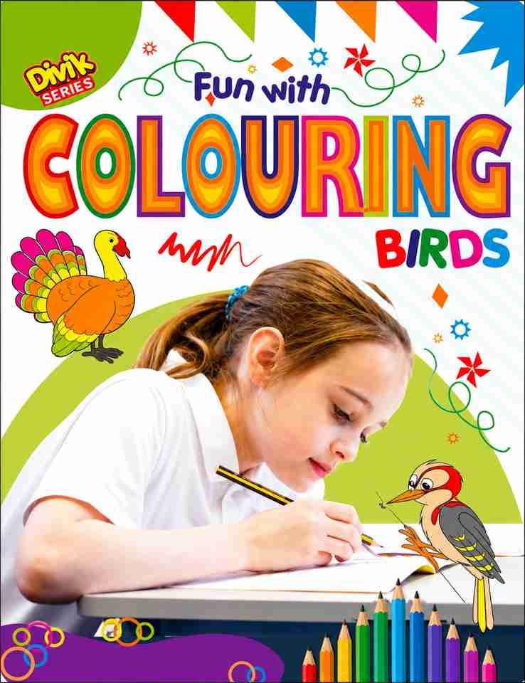 Pocket's Friend Fun With Colouring Birds Book For Kids | Bird Coloring