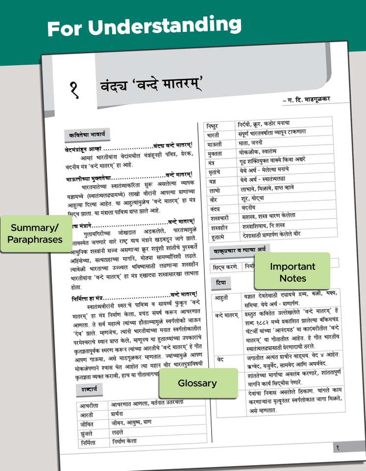Std 9 Marathi Kumarbharati Book | 9th Std Marathi And Semi English ...