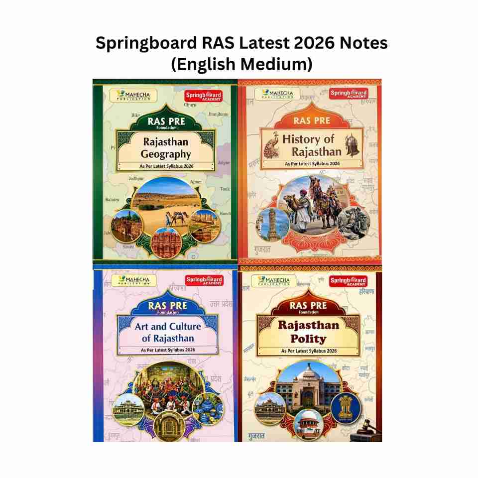 Springboard Academy RAS Latest 2026 Notes - Rajasthan Geography, Polity ...