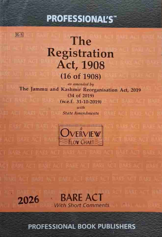 Registration Sign R The Registration Act, 1908: Buy The Registration Act, 1908 by ...