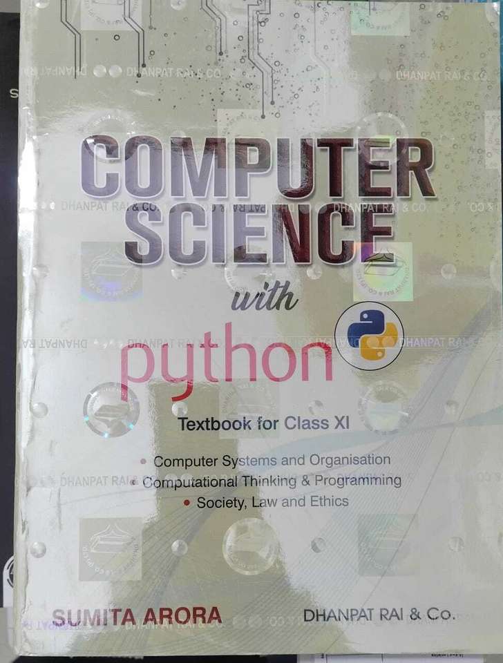 Class 11th Computer Science With Python By Sumita Arora Latest Version ...