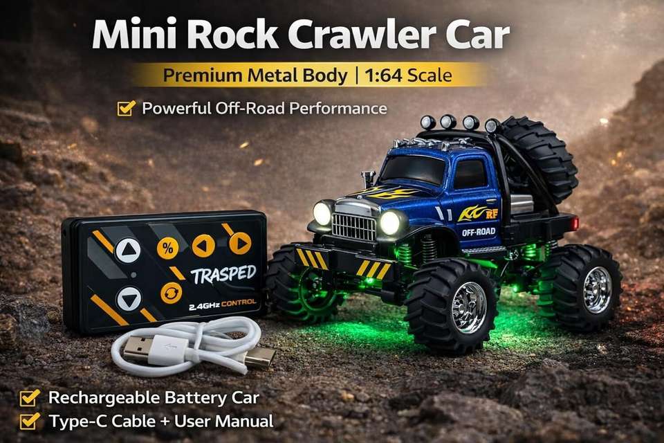 ZIVON TOYES Mini Rock Crawler Remote Control RC Car 1:64 Scale ...
