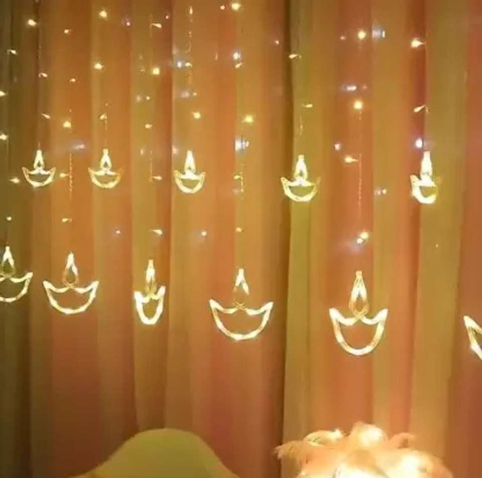 Copper String LED light 10 MTR 100 LED USB Operated Decorative Lights ...